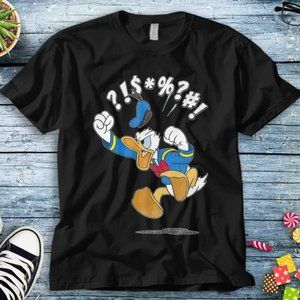 Disney Mickey And Friends Donald Angry Jump Shirt Unisex Tee Adult T-shirt Kid
